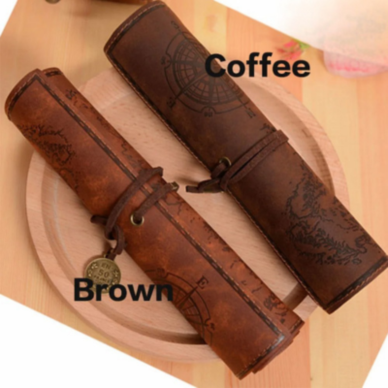 Vintage Leather Pencil Case - product detail 4
