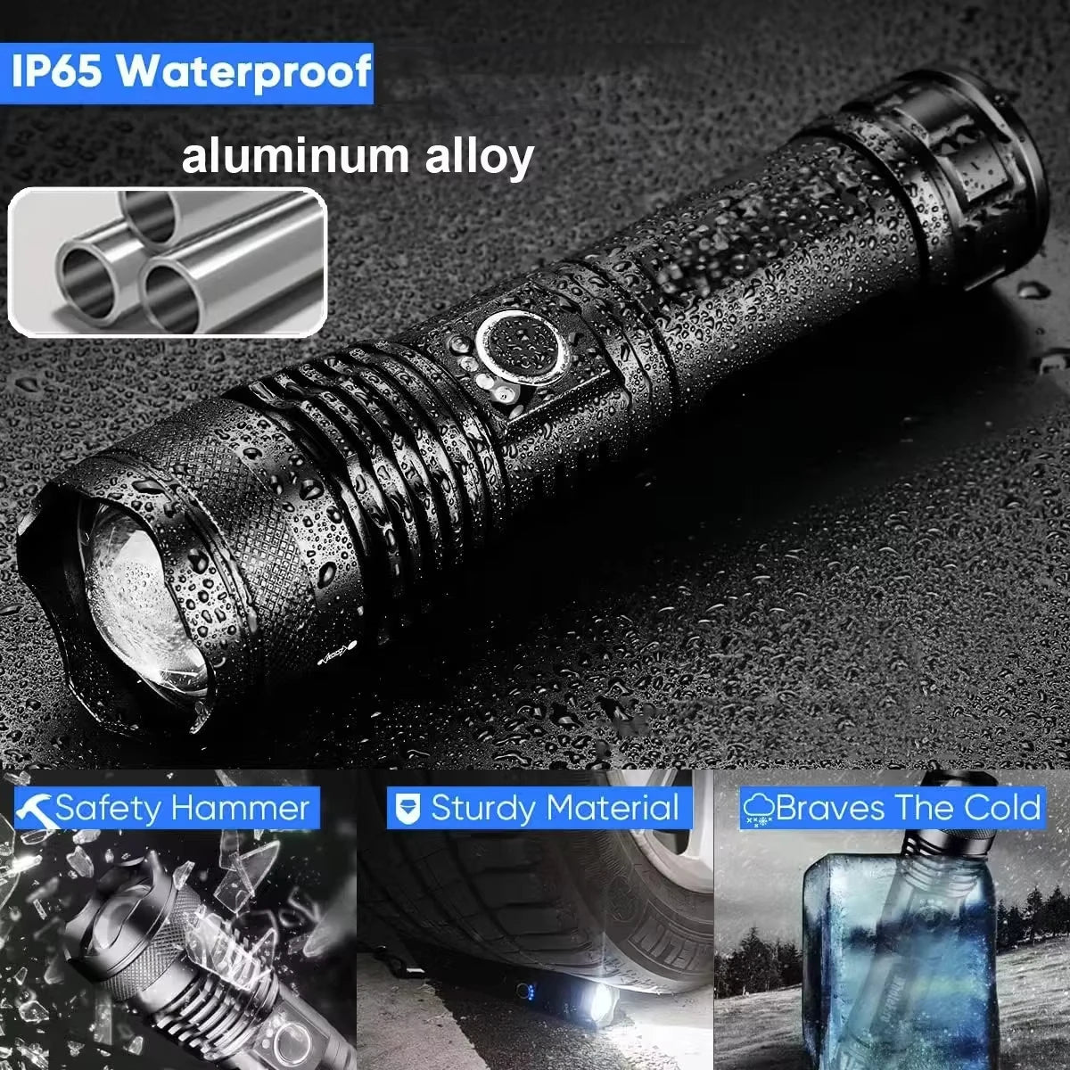 High Lumen Rechargeable Flashlight - product detail 5