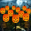 Lighted Halloween Pumpkin and Ghost Solar Decor Set - product detail 2