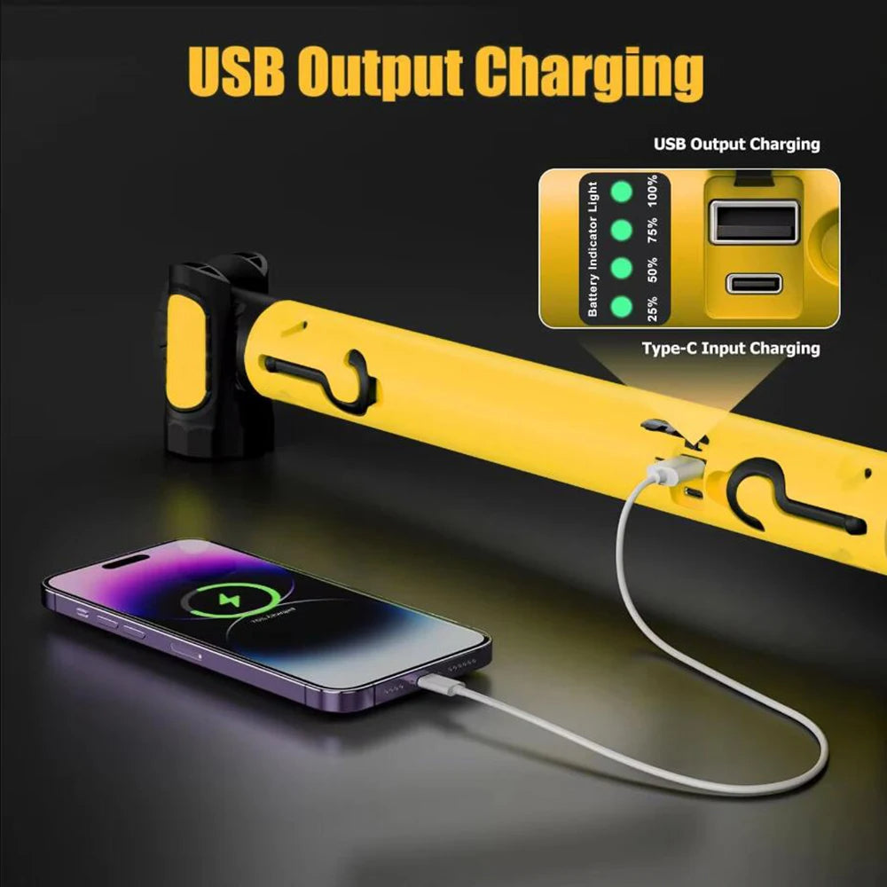 Rechargeable LED Work Light with Magnetic Base - product detail 2