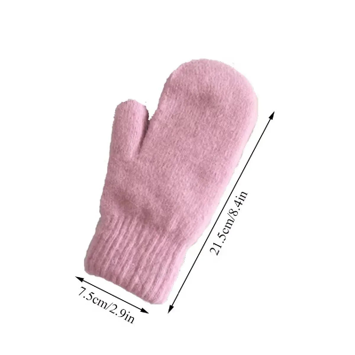 Cashmere Knit Mittens Winter for Women - product detail 5