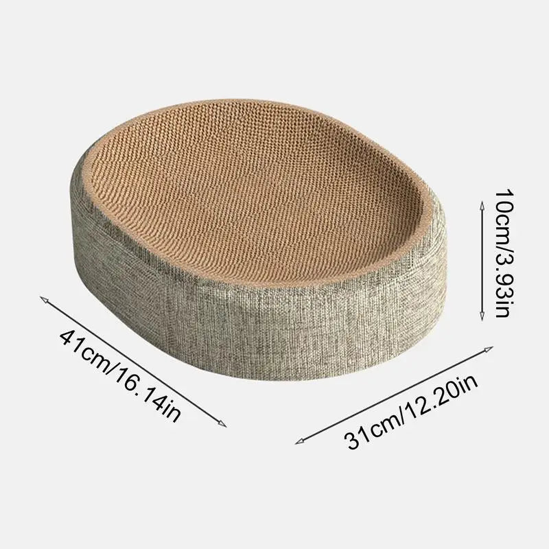 Oval Sisal 2 in 1 Cat Scratcher Bed - product detail 4