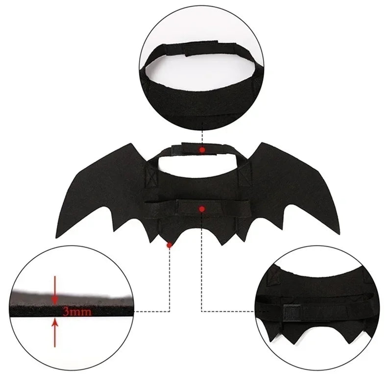 Bat Wing Halloween Costume for Pets - product detail 4
