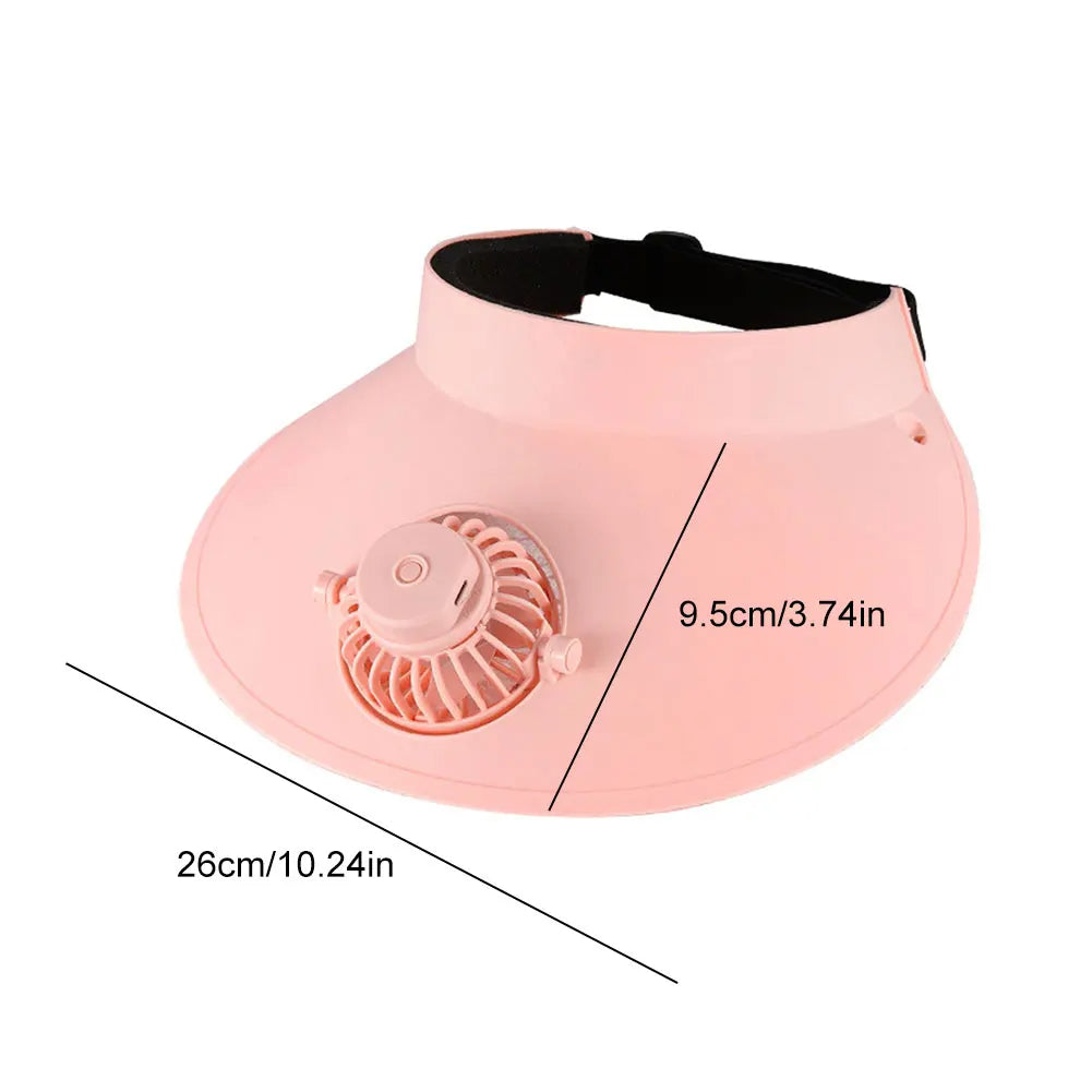 Sun Visor Hat with Cooling Fan - product detail 3