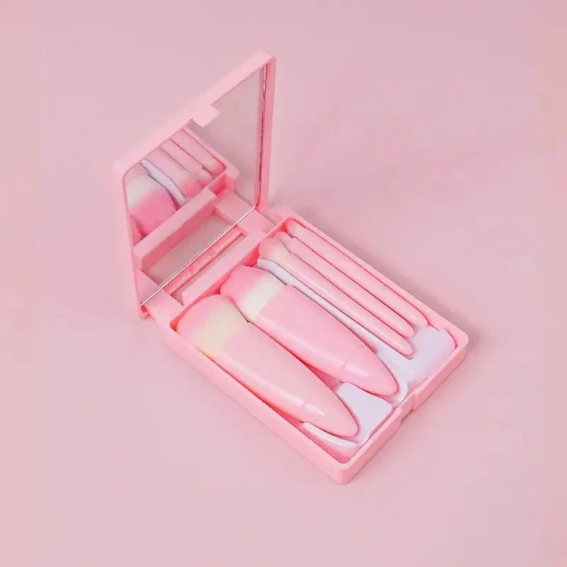 Mini Makeup Brush Set with Mirror - product detail 2