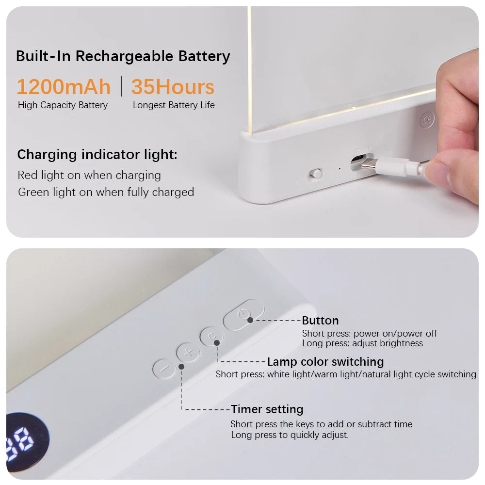LED Night Vision Flat Panel Reading Light - product detail 6