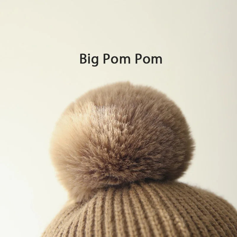 Kids Knit Beanie Winter Hat with Earflaps - product detail 6