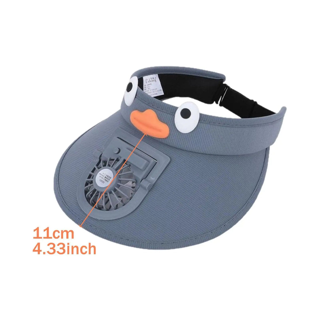 Kids Sun Visor Hat with Cooling Fan Hat - product detail 3