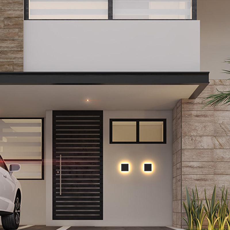 Luz de pared exterior LED con iluminación hacia arriba y hacia abajo