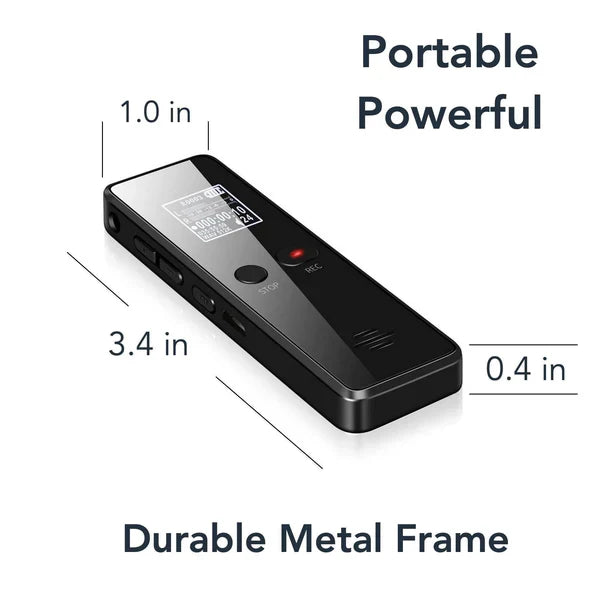 Professional Digital Voice Recorder | Audio Sound Recorder | Auto Saving Files with Built-in Speaker - product image 4