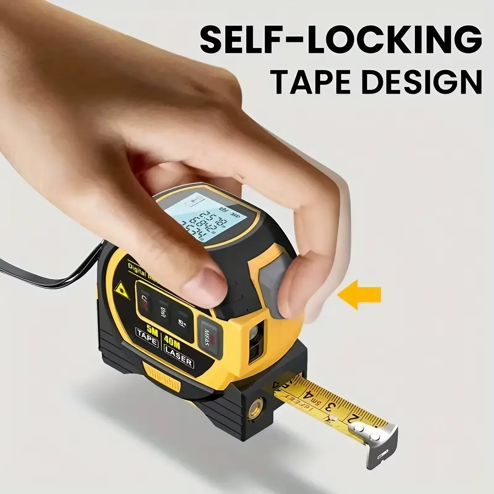3-In-1 Laser Tape Measure 40/60M Meters Infrared - product image 3