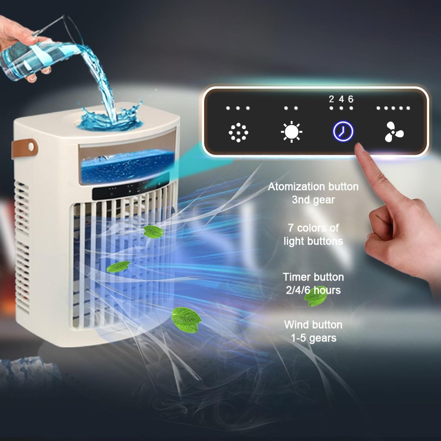 Portable Mini Air Cooler Fan - product detail 3