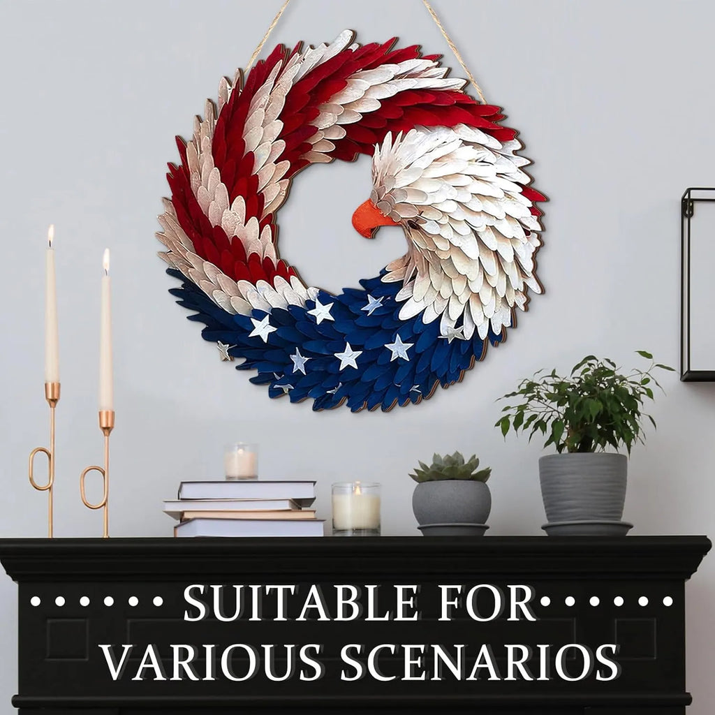 Eagle Wreath Easter Independence Day Decorations - product detail 5