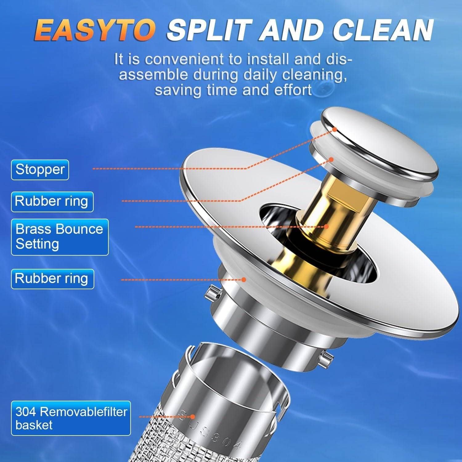 Bathroom Sink Drain Stopper - product detail 4