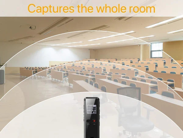 Professional Digital Voice Recorder | Audio Sound Recorder | Auto Saving Files with Built-in Speaker - product image 3