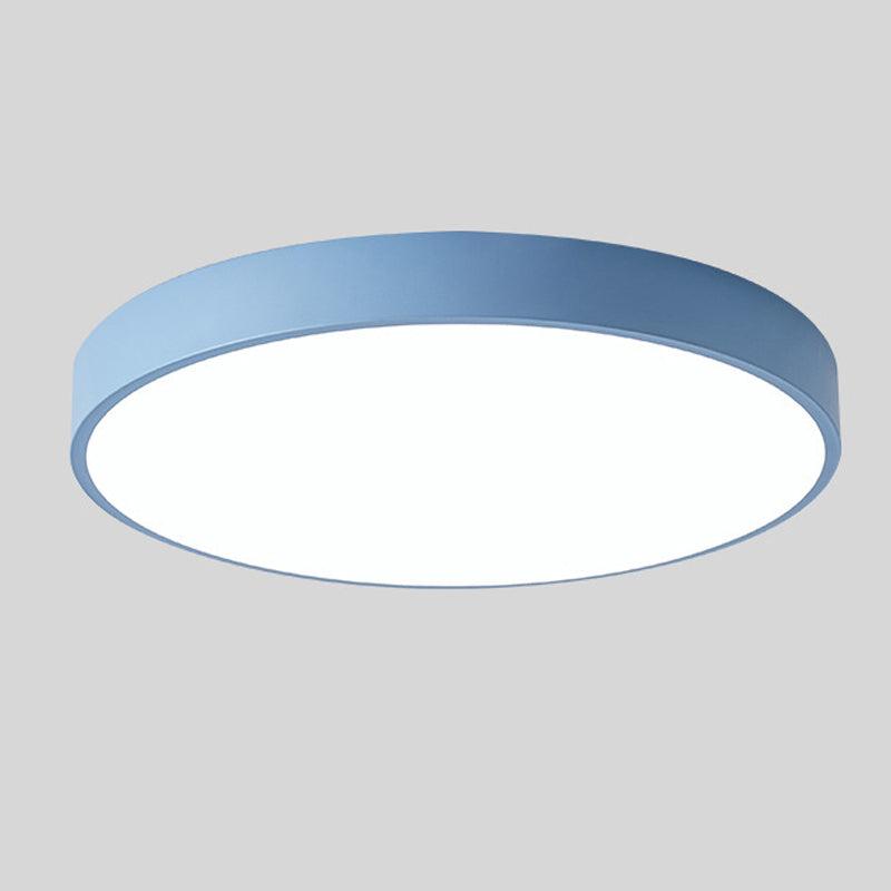 Luz de techo redonda delgada moderna y minimalista con brillo para espacios del hogar