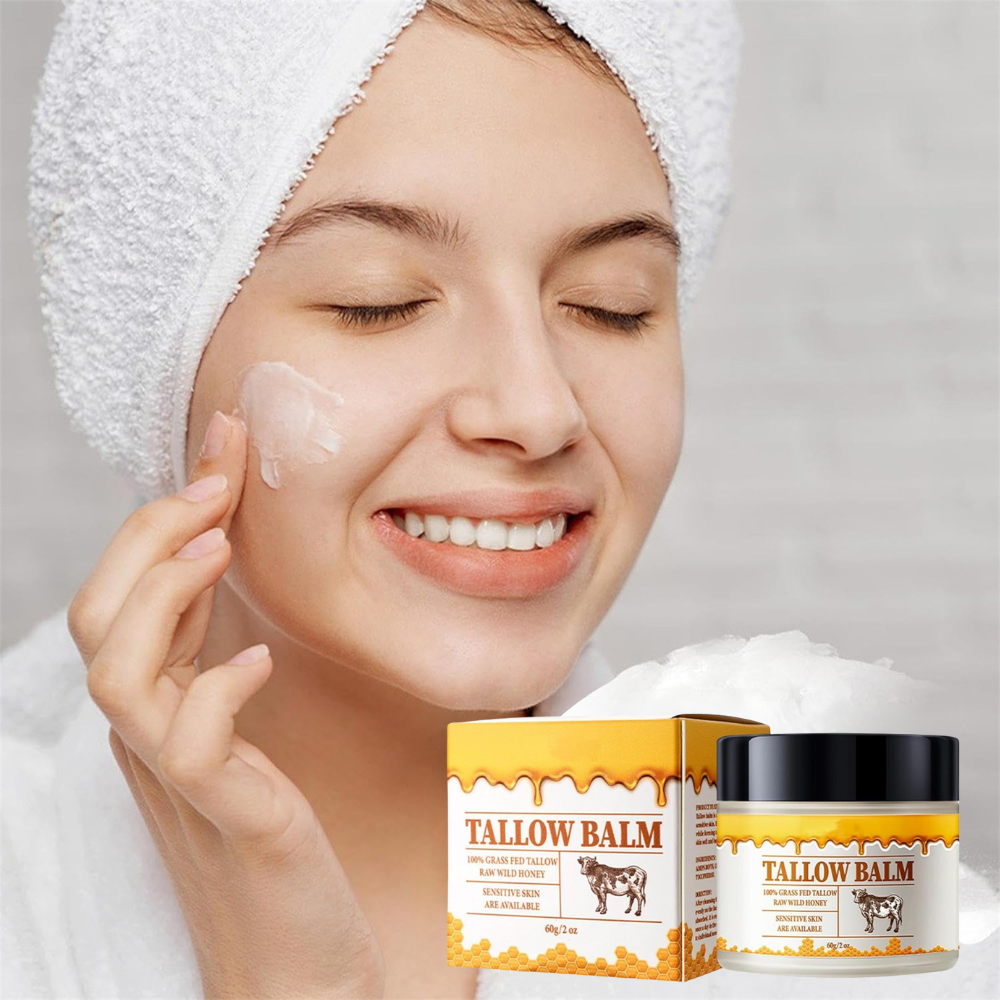 Hydrating Beef Tallow Honey Moisturizer Face & Body Balm - product image 2