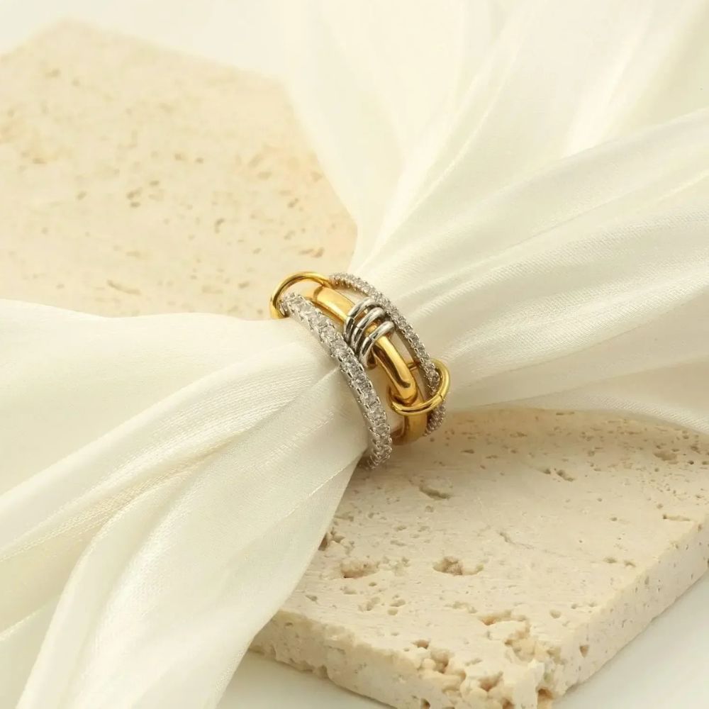 Trendy Gold Stackable Rings - product image 4