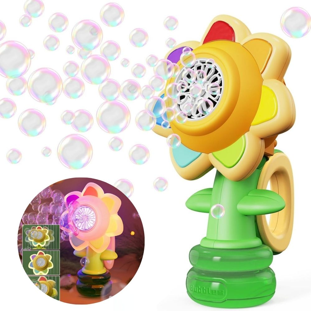 Dancing Sunflower LED Bubble Maker Toy - product image 1