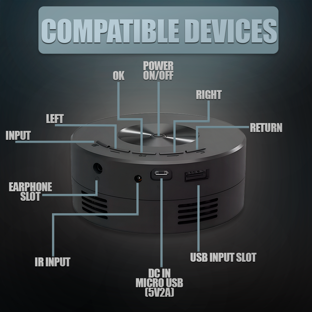 Mini Portable Projector – Ultra HD - product image 3
