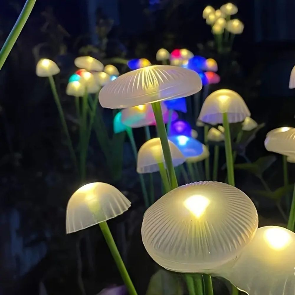 Solar Swaying Mushroom Garden Decor Lights - product detail 7