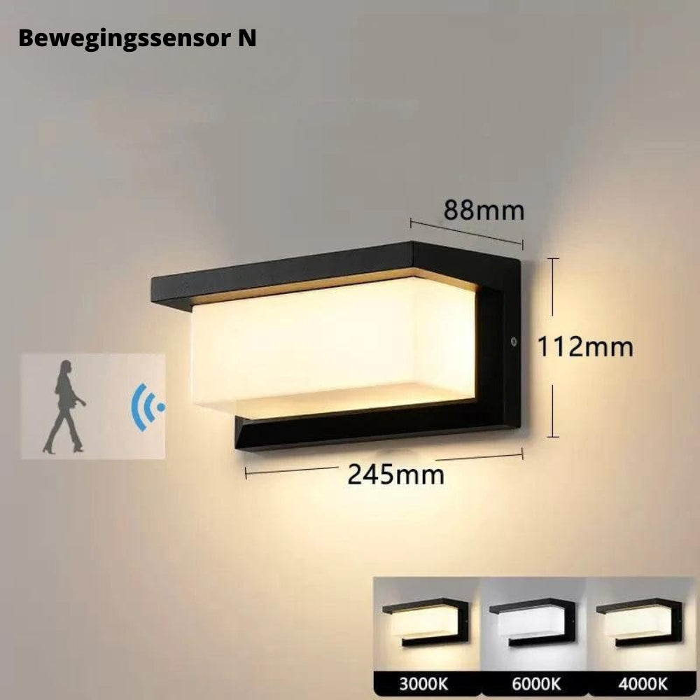 Outdoor LED Wall Light with Motion Sensor – 20W &amp; Weatherproof