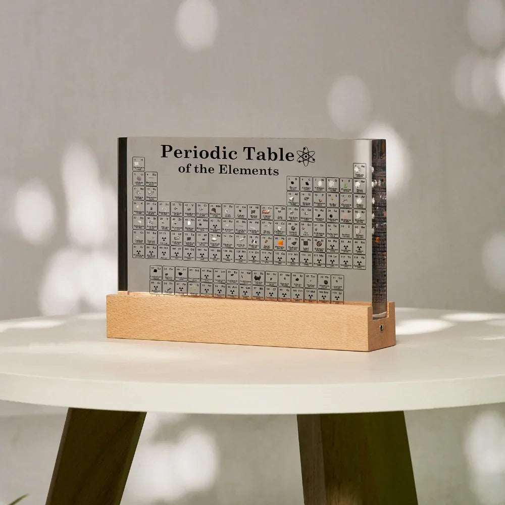 Lámpara Educativa de la Tabla Periódica Decorativa Científica con Iluminación
