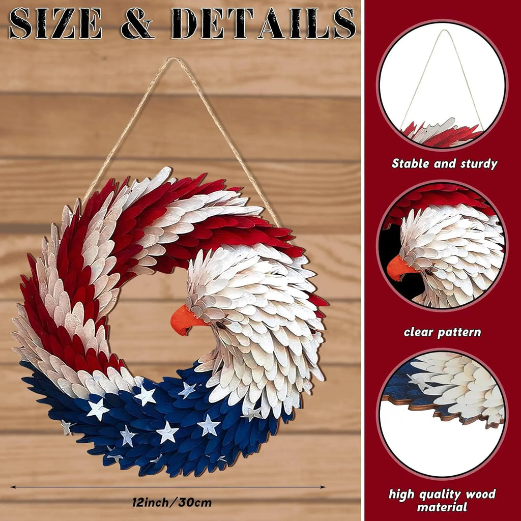 Eagle Wreath Easter Independence Day Decorations - product detail 3