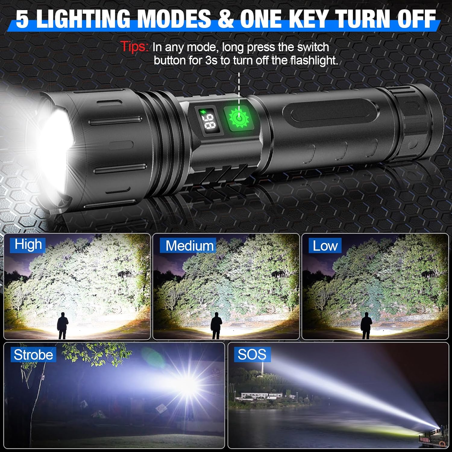 Extremely Bright Flashlight - product detail 3