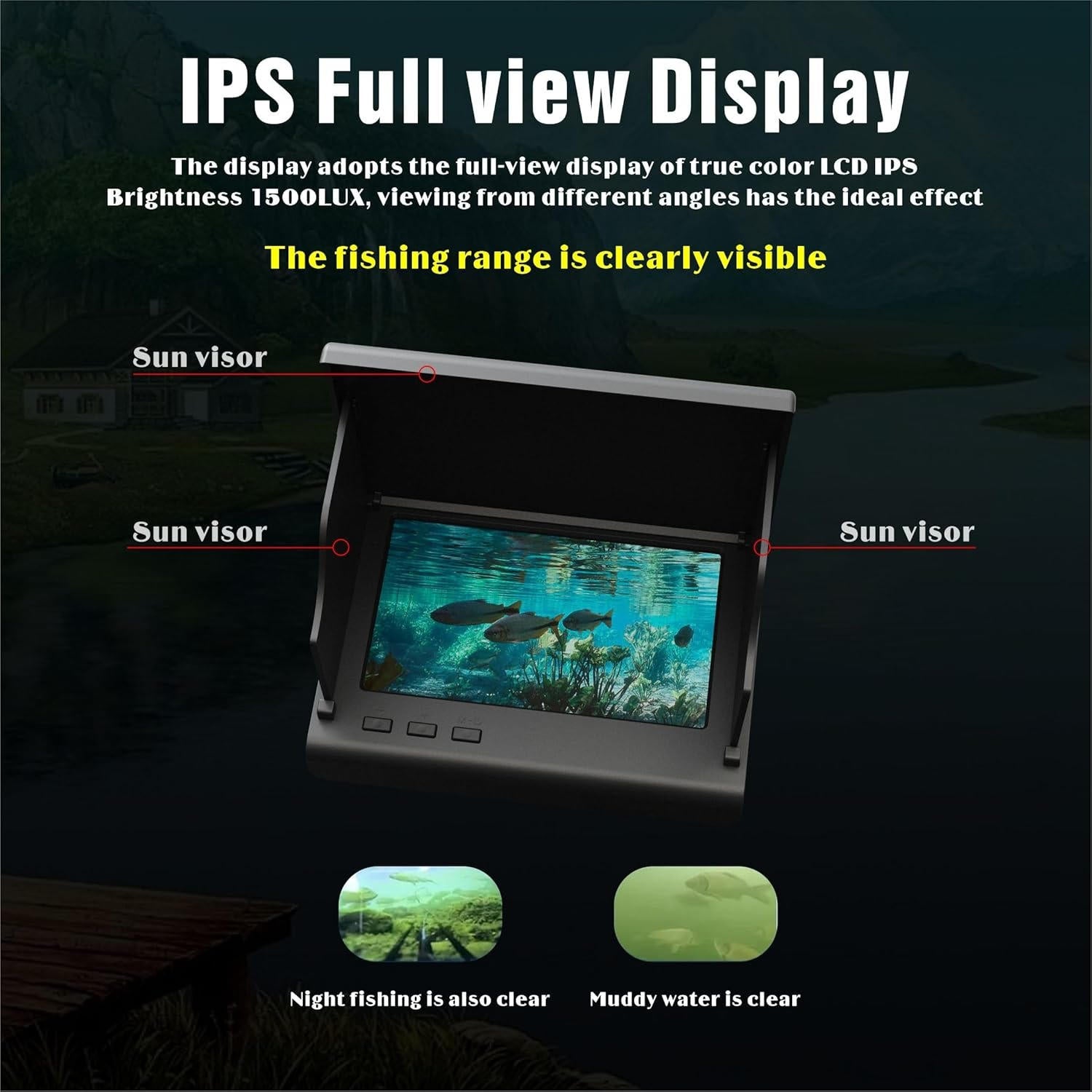 Portable Fish Finder Underwater Fishing Camera with 4.3 - product detail 5