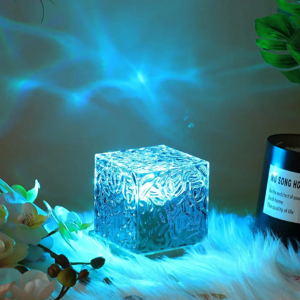 Lámpara Cubo Aurora LED Cambia Color con Resplandor Prisma