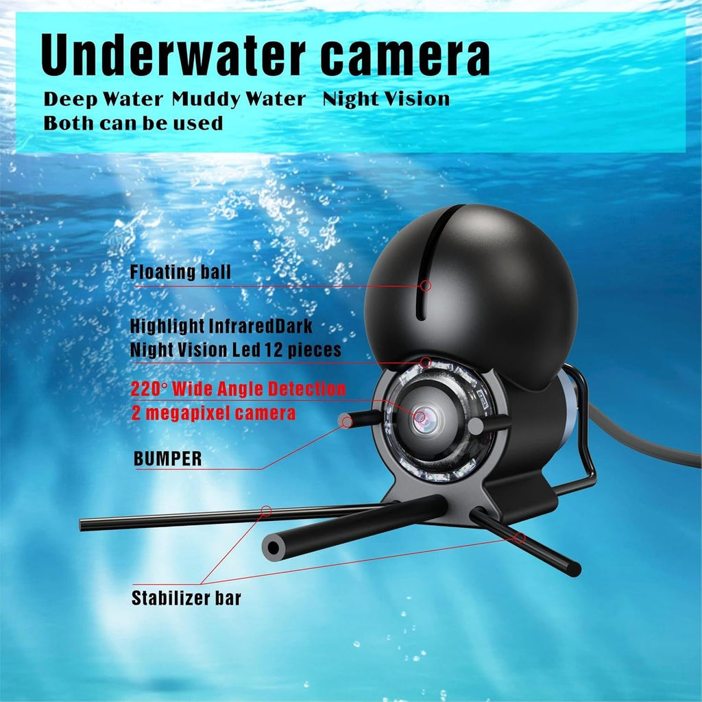 Portable Fish Finder Underwater Fishing Camera with 4.3 - product detail 2