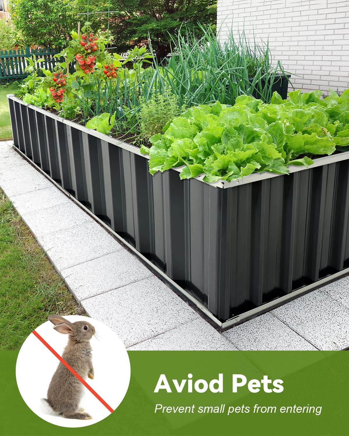 Outdoor Flower Vegetable Raised Garden Bed - product image 5
