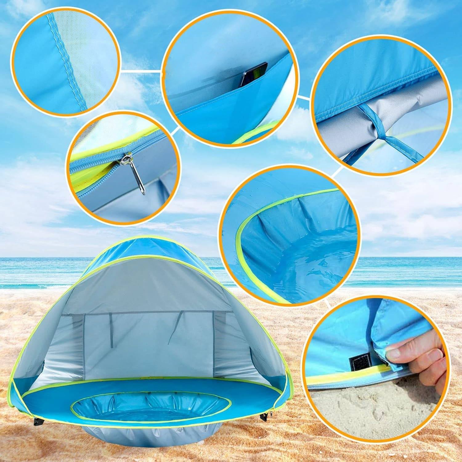 Baby Beach Tent UV Protection - product detail 4
