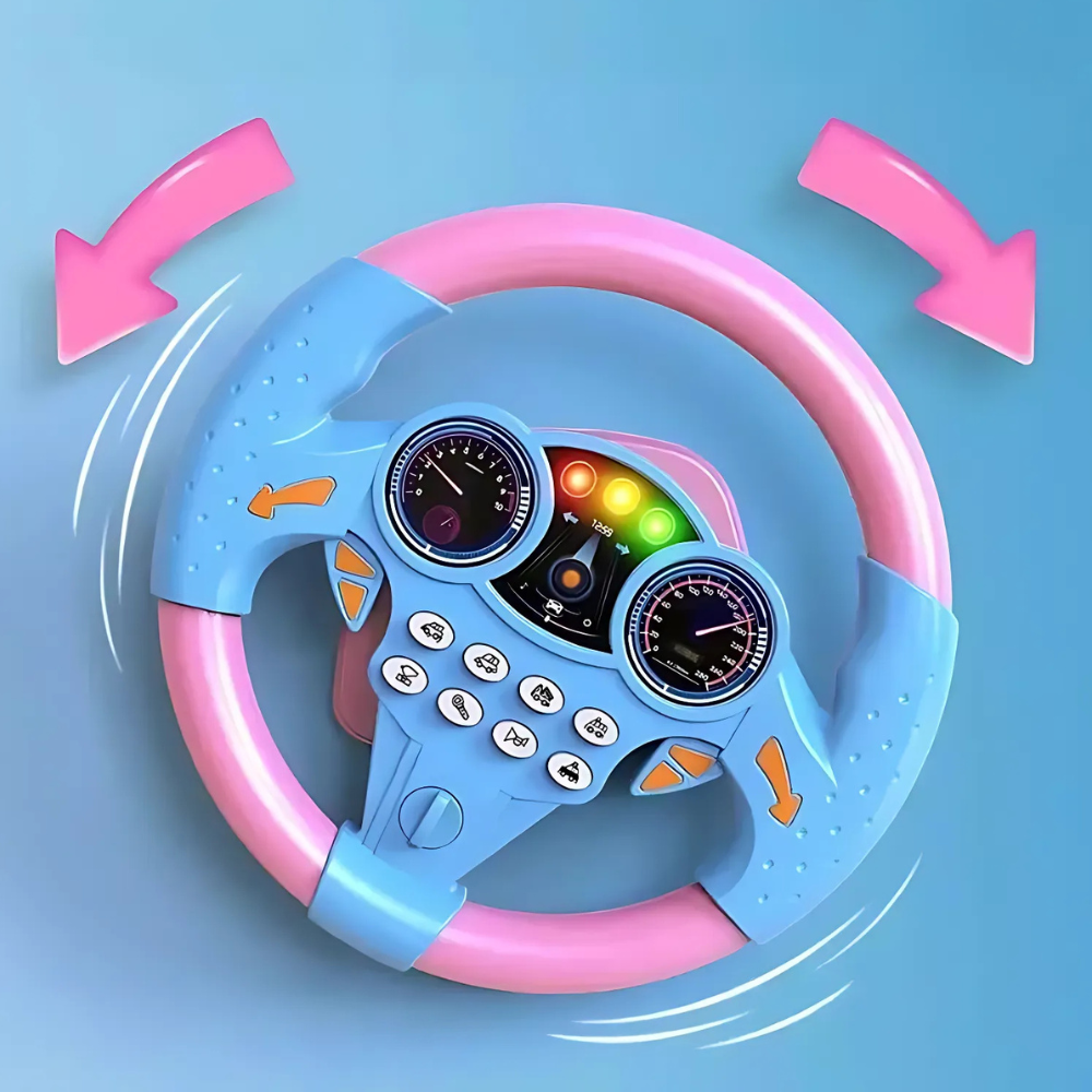 Kid's Electric Simulation Steering Wheel Suction Attachment - product image 3