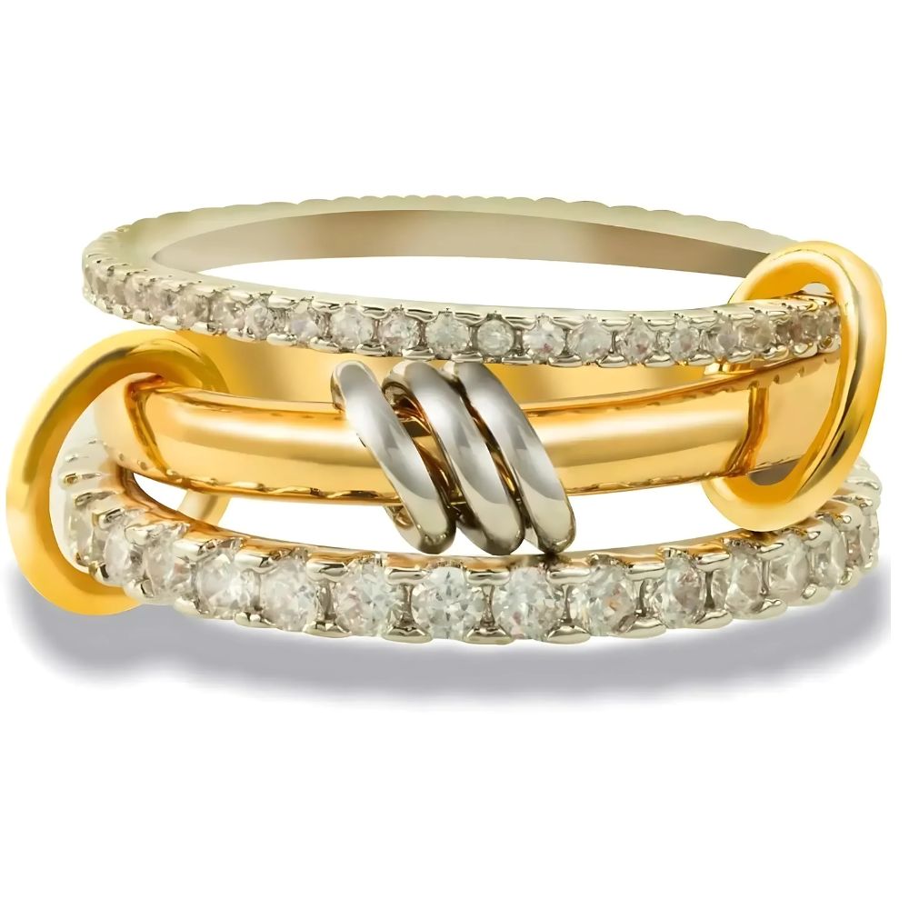 Trendy Gold Stackable Rings - product image 1