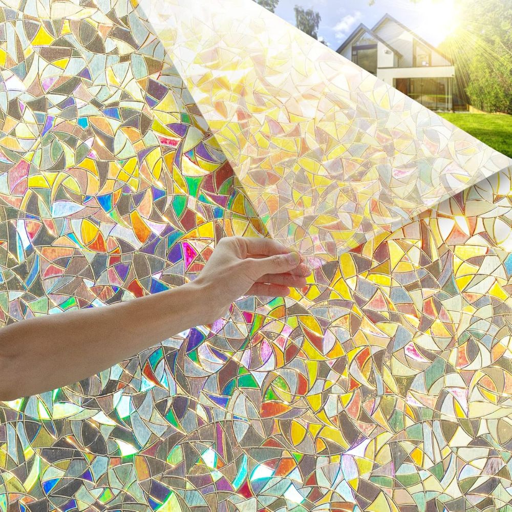 Decorative Rainbow Window Stained Glass Effect Privacy Film - product image 2