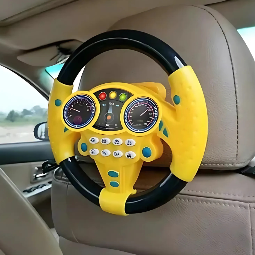 Kid's Electric Simulation Steering Wheel Suction Attachment - product image 1