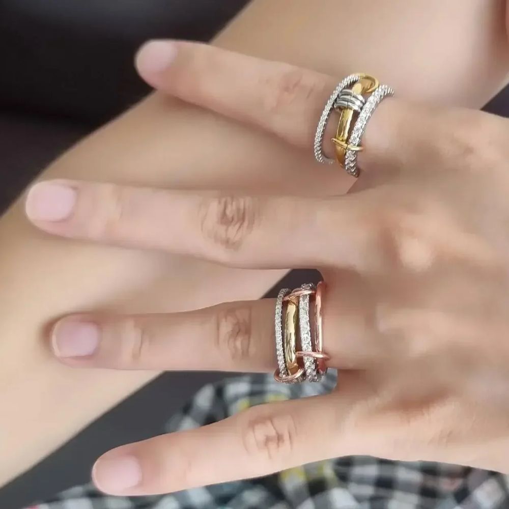 Trendy Gold Stackable Rings - product image 6