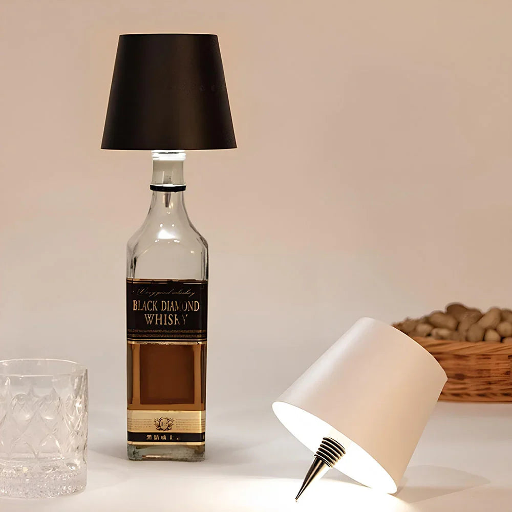 Lámpara de Botella con Convertidor Recargable LED