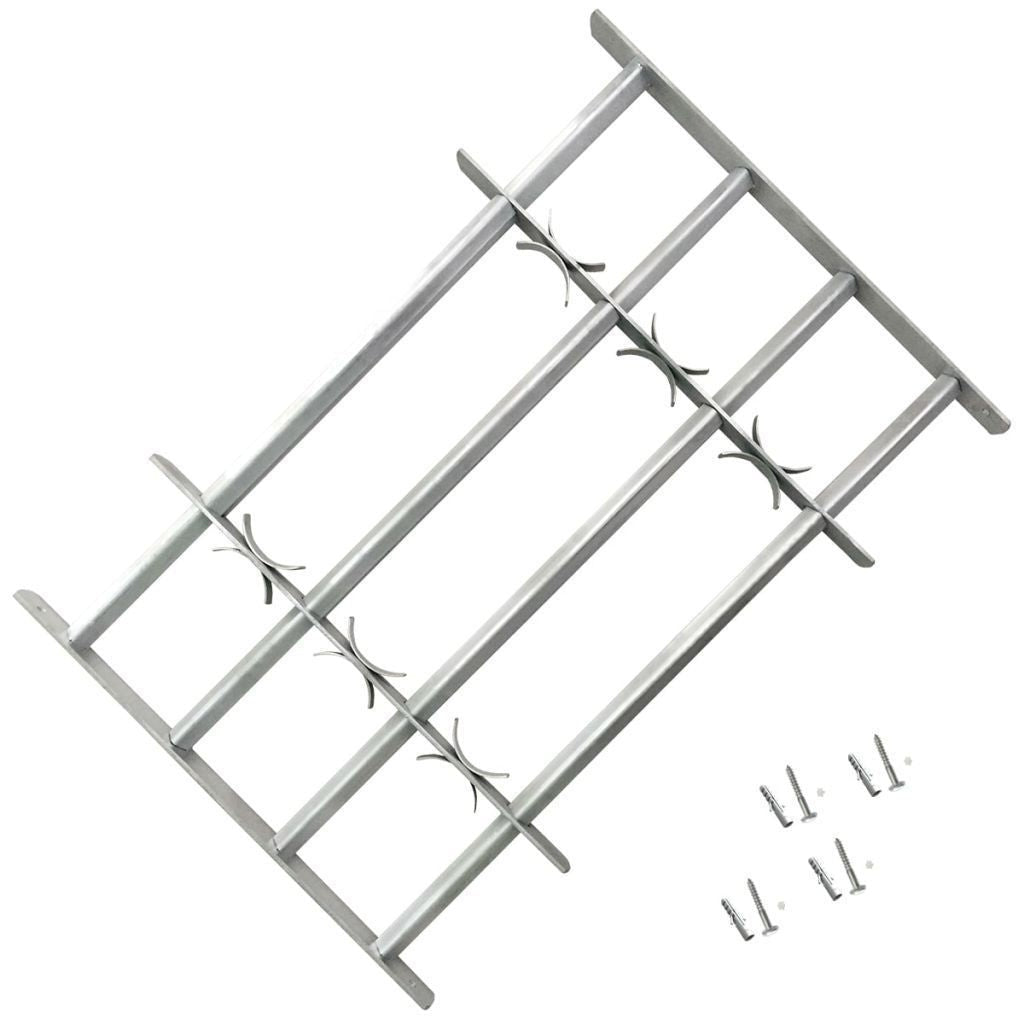 NOMOVA Adjustable safety grille for windows with 3 crossbars 700-1050 mm