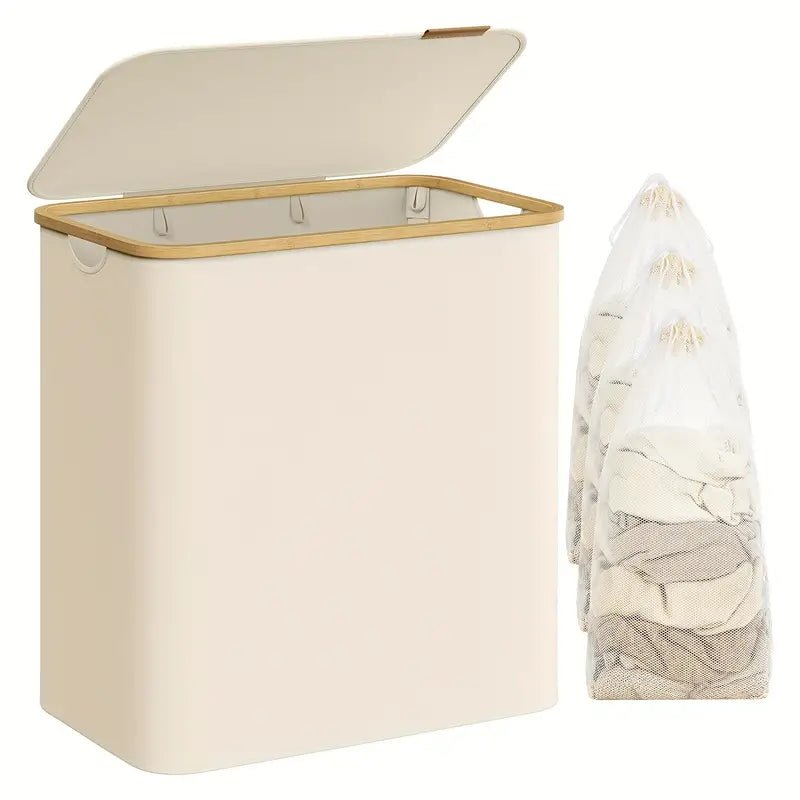 5072.1 oz foldable laundry basket with 2 compartments - product detail 3