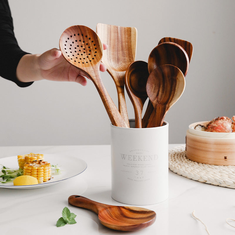 Kitchen set made of natural teak wood - product detail 7