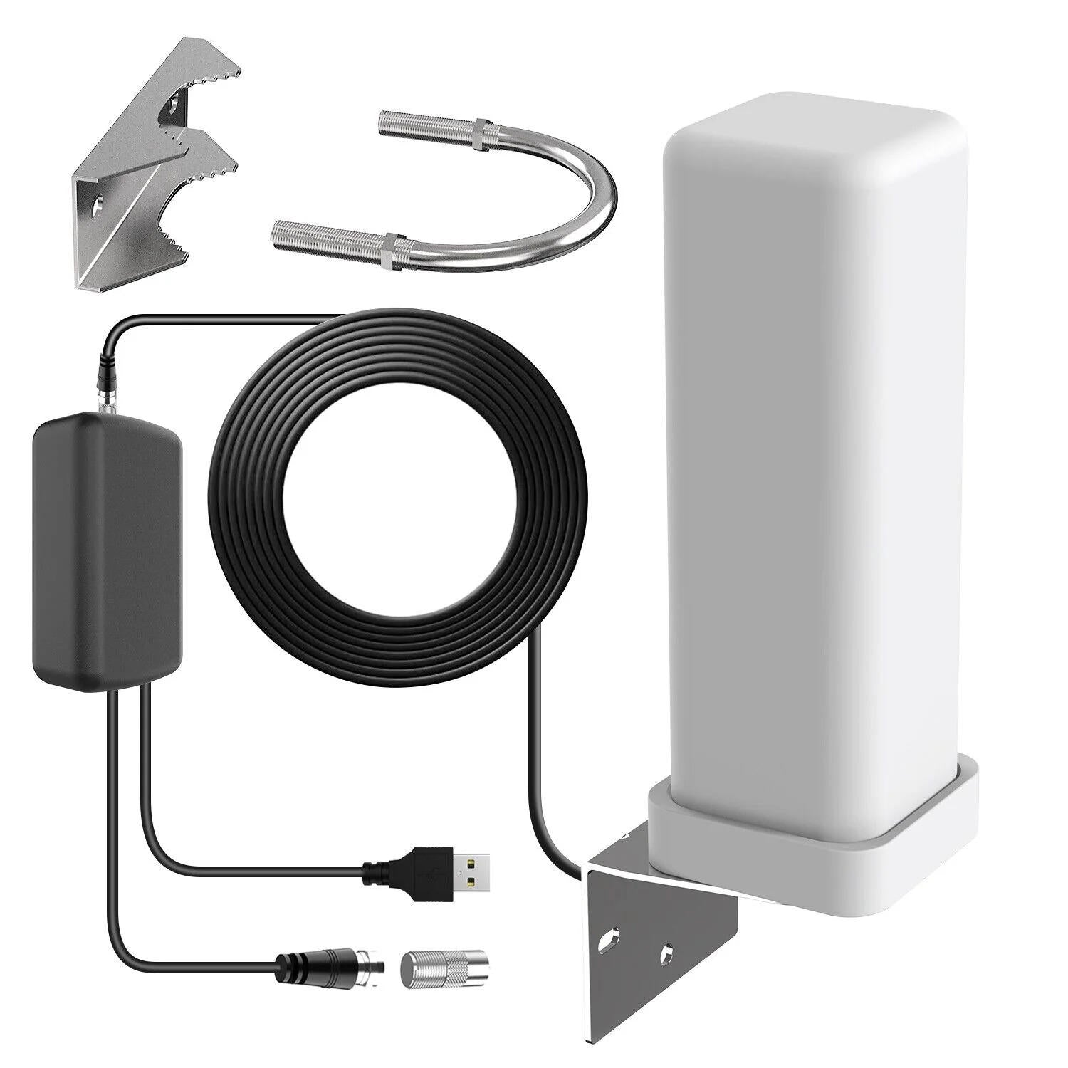 NOMOVA Extra Range 360° Premium Antenna 2025 HDTV Outdoor Antenna Amplified 460 Mile Range