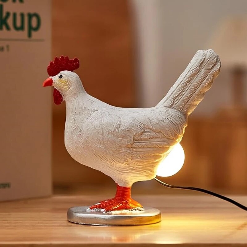 Lámpara de mesa con diseño de animal único y acento decorativo