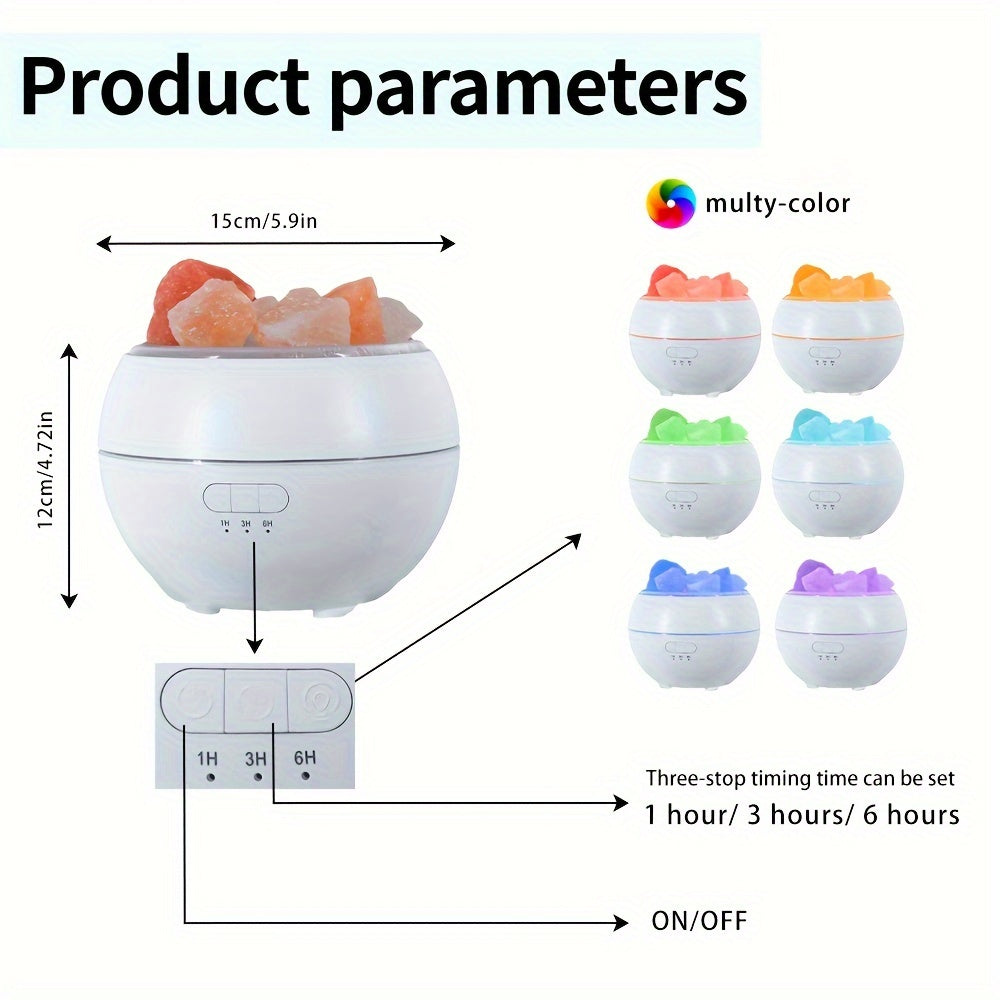 Salt Lamp Diffuser - 3-in-1 Essential Oil Diffuser - product detail 6