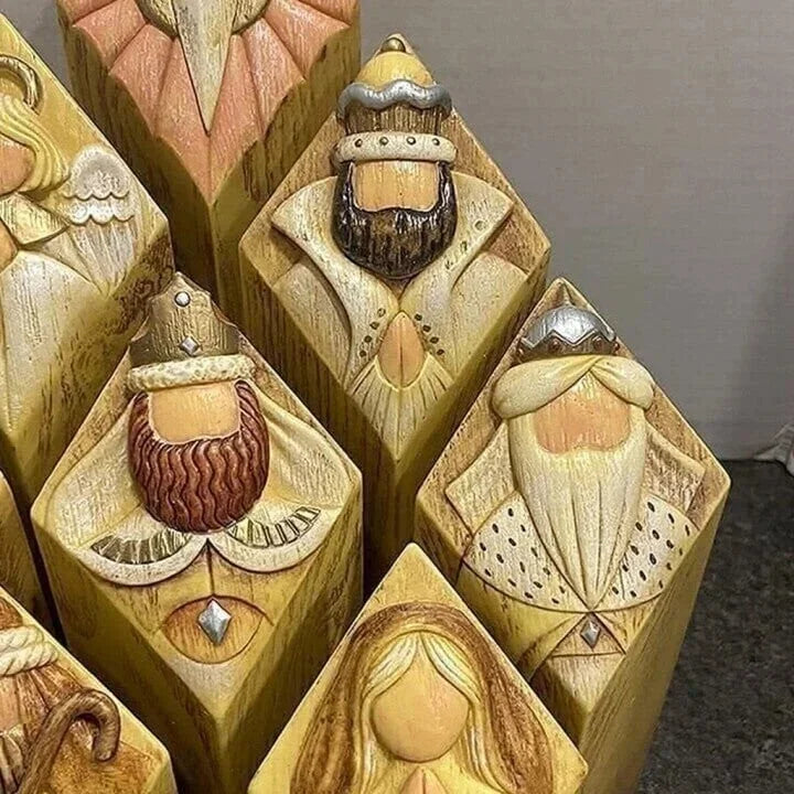Nativity Scene Column Statues - product detail 2