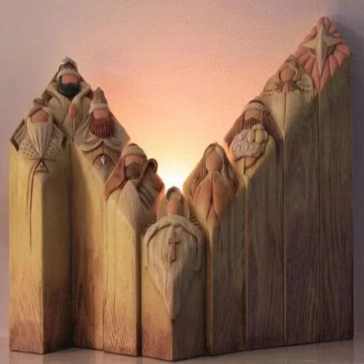Nativity Scene Column Statues - product detail 4