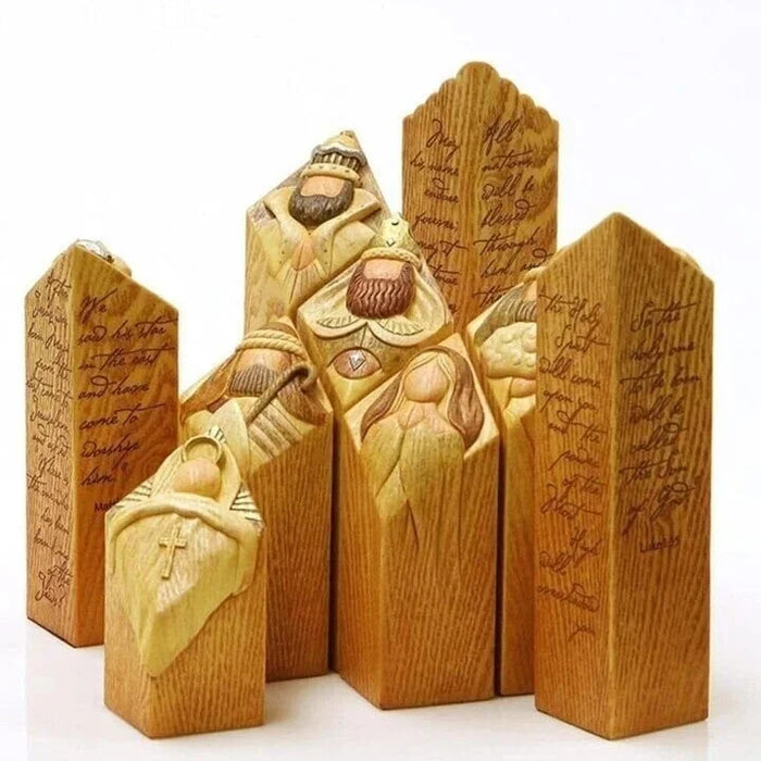 Nativity Scene Column Statues - product detail 6
