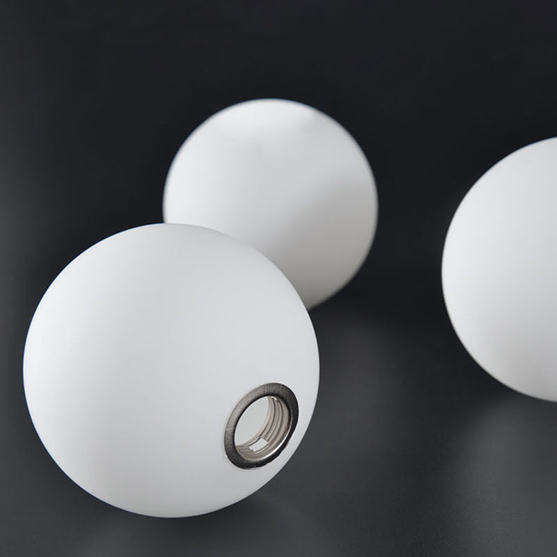 Lámparas de techo escandinavas con diseño de globo curvado